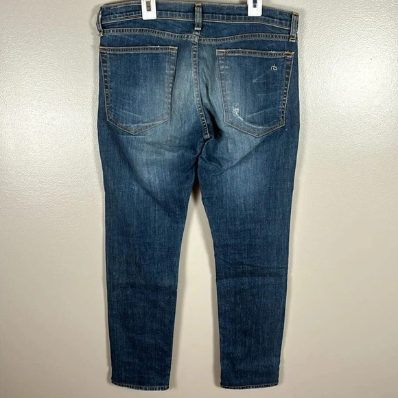 Rag & Bone The Dre Straight Leg Denim Jeans - Picture 8 of 9